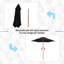 250cm Market Parasol