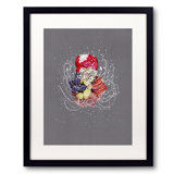 Stardust Cephalopod Print by Jenny Brown