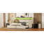 Lit de jour simple avec couchette en beige doux - Station de charge, lumières à DEL et taille de support de tête de lit-1880481165