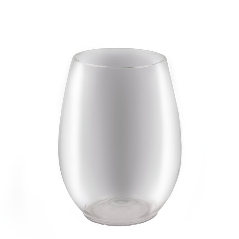 BarConicÂ® Stemless Wine Glass -PET Clear Plastic - 15 oz