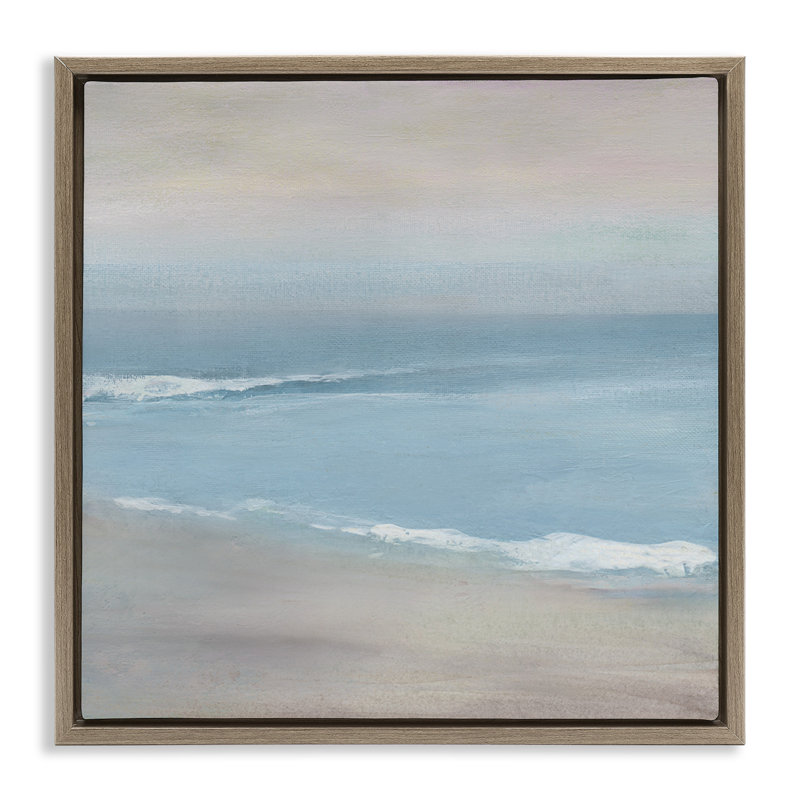Cadre flottant Coalescent Ocean & Shore, design par Carol Robinson, Cadre flottant orme Montalcino, H 18 po x l 18 po