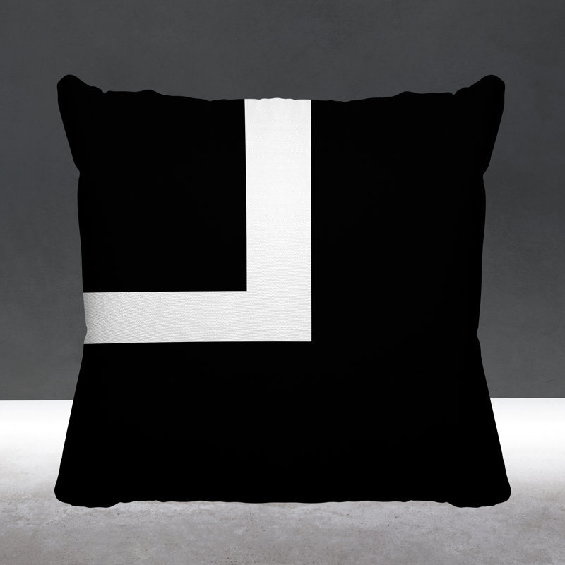 Coussin intérieur / extérieur Wheeler, Noir, L 17 po x H 17 po