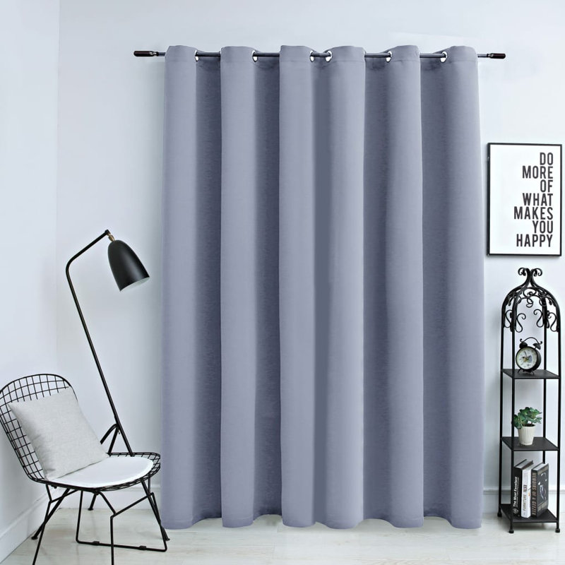 Azurdee Blackout Curtain Single Panel, Grey