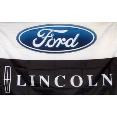 NeoPlex Ford Lincoln Auto Logo Polyester 24 x 36 in. House Flag | Wayfair