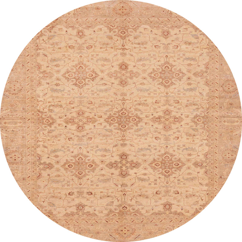 Abstract Indoor Rug, Round 6'