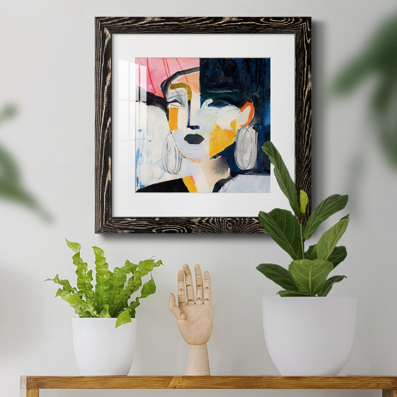 Sorella II - reproduction encadrée de qualité supérieure - prête à être accrochée, Cadre noir, H 31,5 po x l 31,5 po x P 1 po