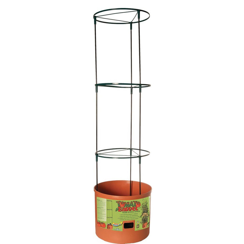 Pot à fleurs en plastique avec réservoir en treillis Tomate