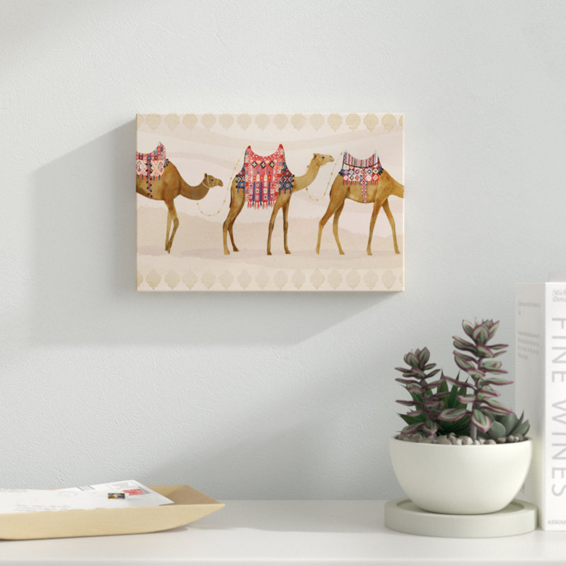 Meet Me In Marrakech D by Victoria Borges - Painting on Canvas, 20cm H x 30cm W, Wrapped Canvas