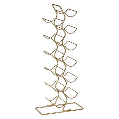 Aqib Wine Bottle Rack in Gold