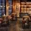 Table de bar industrielle à 2 niveaux, petite table haute de 23,62 pouces