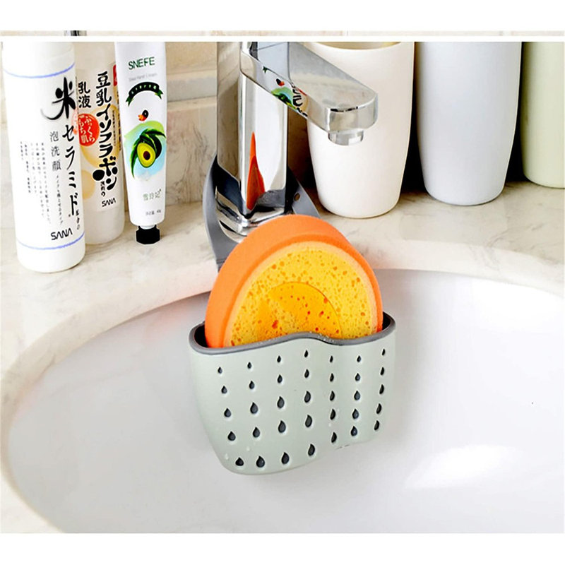 Panier d'évier de crépine d'évier Panier de coin en éponge pour évier de cuisine Support de rangement pour évier de cuisine (Style 2)