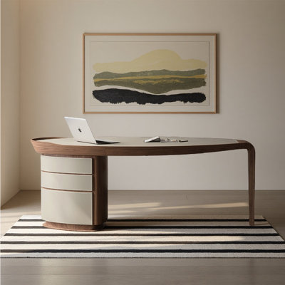 Creative retro style high-end villa office desk