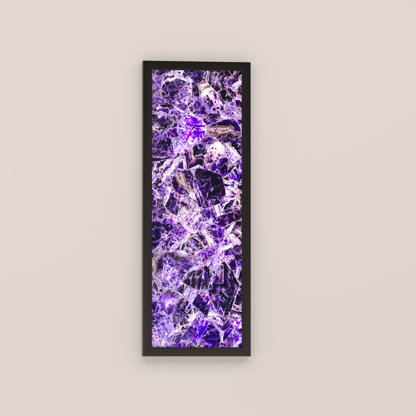 Framed Backlit Gemstone Panel