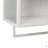 Glass Doors Modern Two-Door Wall Cabinet With Featuring Two-Tier Enclosed Storage, An Open Shelf, And Towel Rack