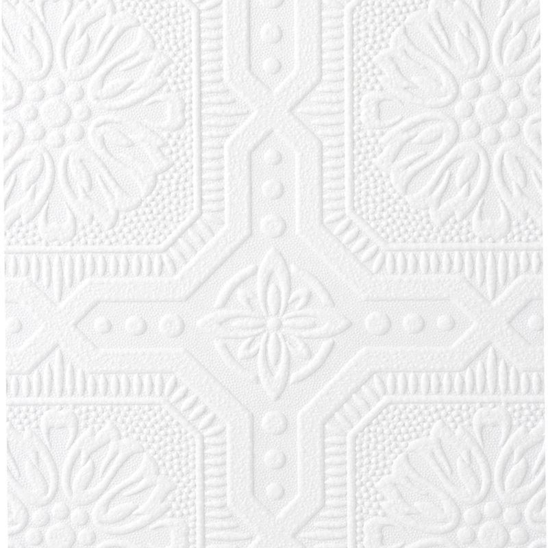 Paintable Floral Vinyl Wallpaper Roll