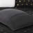 3 Pcs Black/gold Microlight Comforter With Throw Pillow For Twin/twin Xl, , Machine Washable, Microfiber Reverse Metallic Printed Reverse, -
