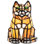 Cat 7" Lighted Art Glass Novelty Light