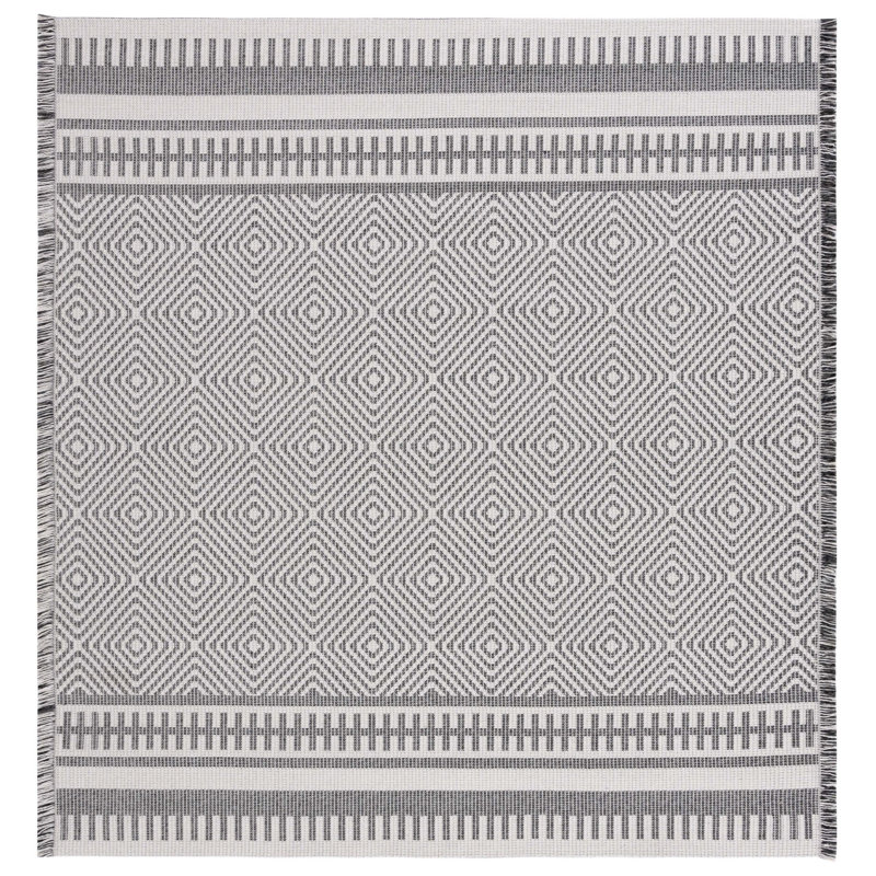 Belniak Performance Geometric Rug, Square 6'4"