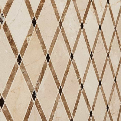 Imperial 11x12 Diamond Polished Lagos Marble Mosaic Tile
