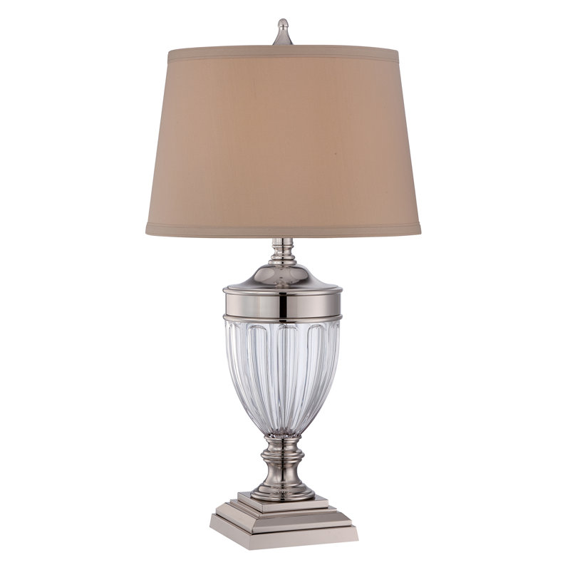 Ceballos Metal Table Lamp, Polished Nickel