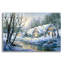 Art mural en verre épique «Winter Frolique» par Nicky Boehme, 24 po x 16 po-117540582