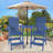 Outdoor Tall Adirondack Chairs With Connecting Tray-443604955
