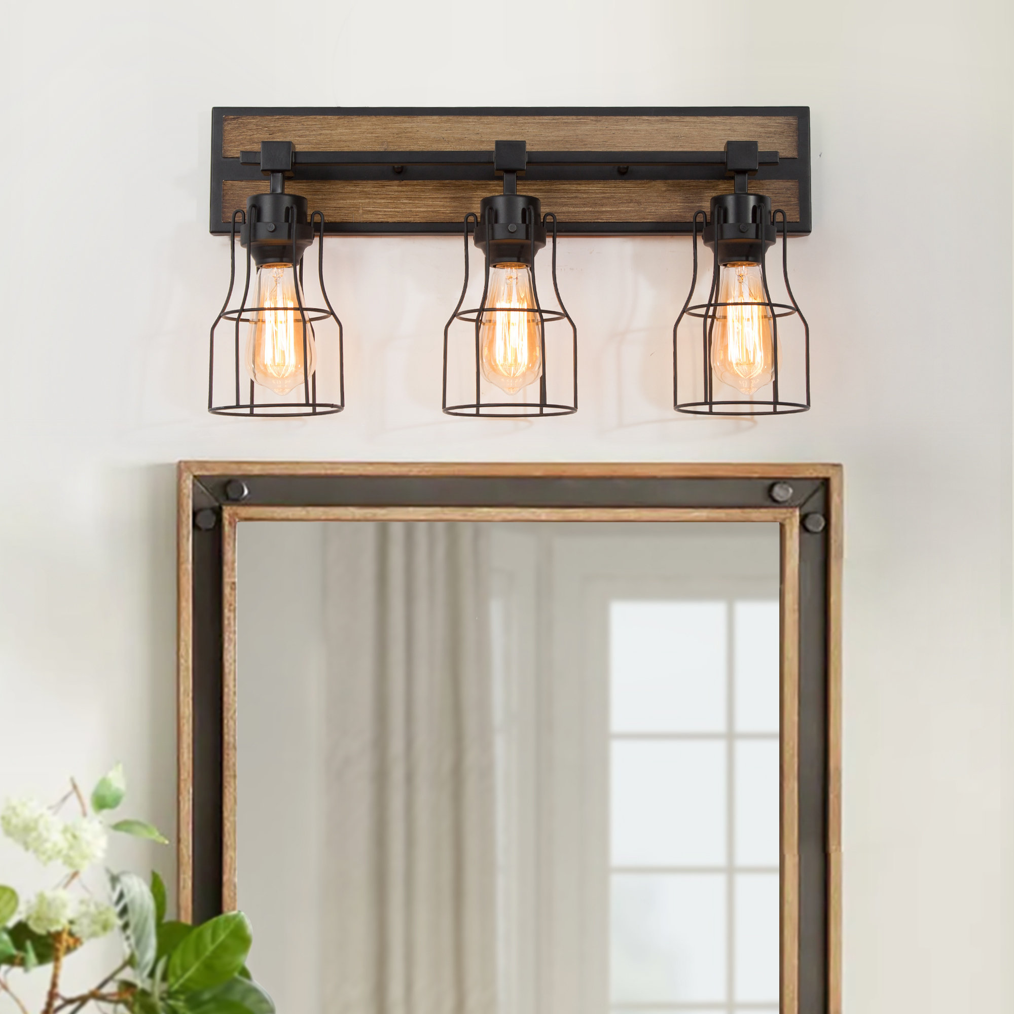 Farmhouse Black Vanity Light