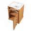 Meuble-lavabo élégant avec tablettes réglables et lavabo en céramique durable, parfait pour un décor moderne et rustique