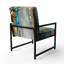 Das - Fauteuil rembourré à motif géométrique abstrait-1313099810