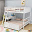 Lit superposé en bois avec bureau d'étude intégré et tiroirs de rangement-901834131-901834130