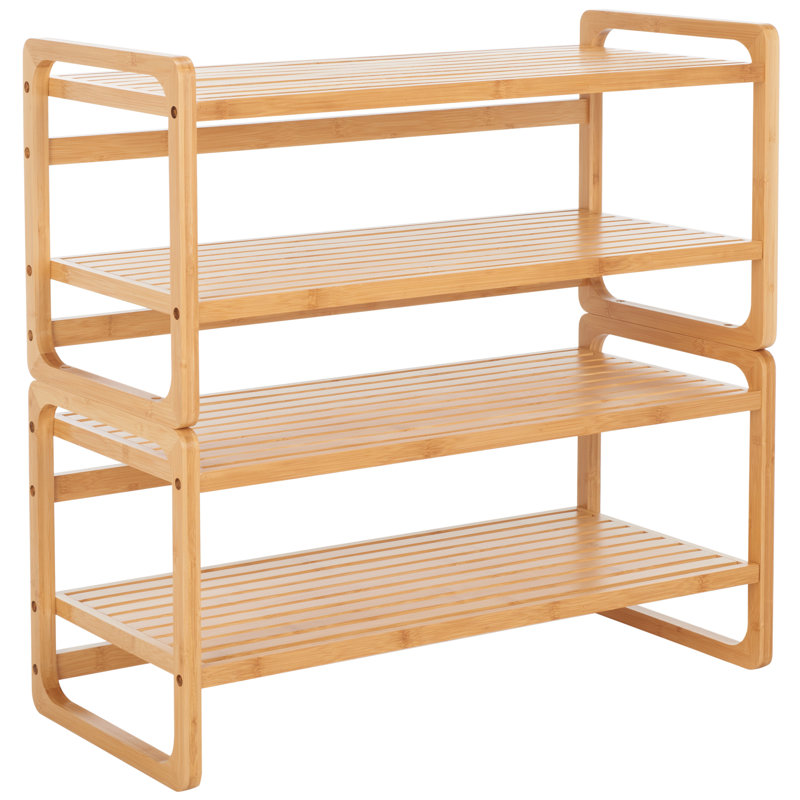 Vallis 12 Pair Solid Wood Shoe Rack
