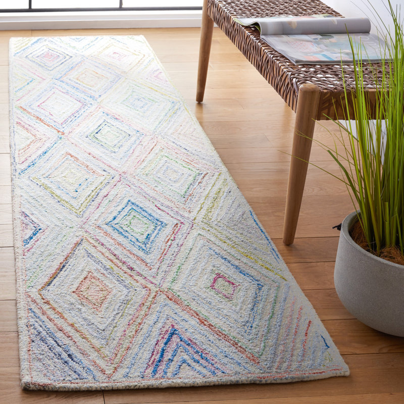 Metro Hand Tufted Performance Geometric Rug, Runner 2'3" x 9'