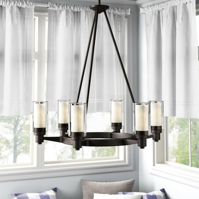 Circolo 6 - Light Wagon Wheel Chandelier