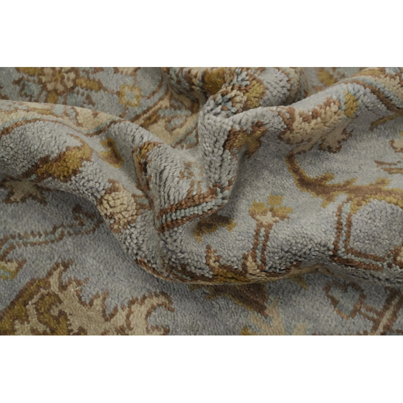 Tapis transitionnel gris All-Over Oushak
