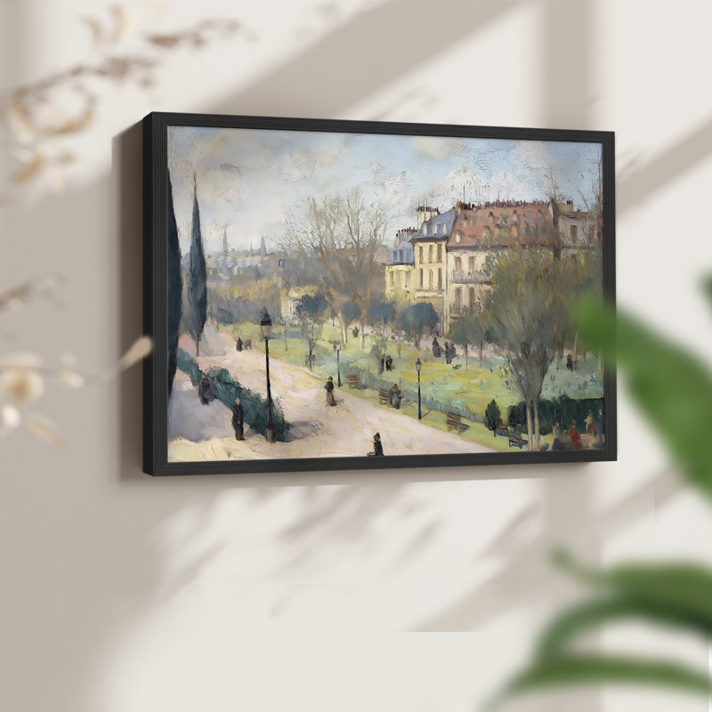 Paysage, série XXI, reproduction encadrée, 11" H x 14" W, Black