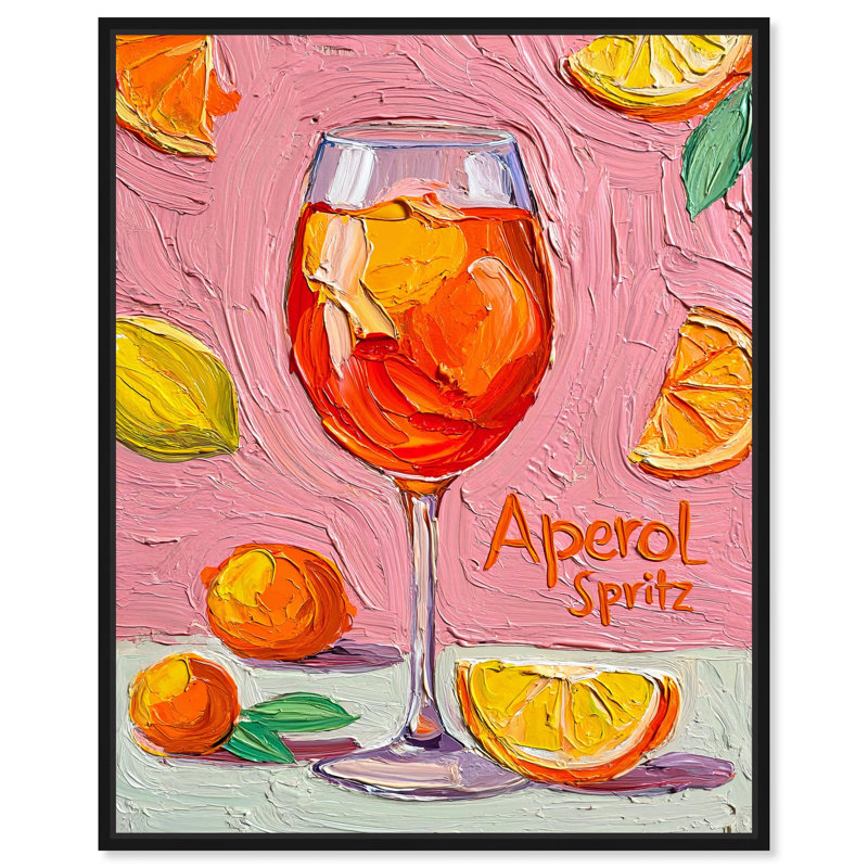 «Citrus Zest», reproduction d'art sur toile par Summer Remedy, H 21 po x l 17 po, Structure noire