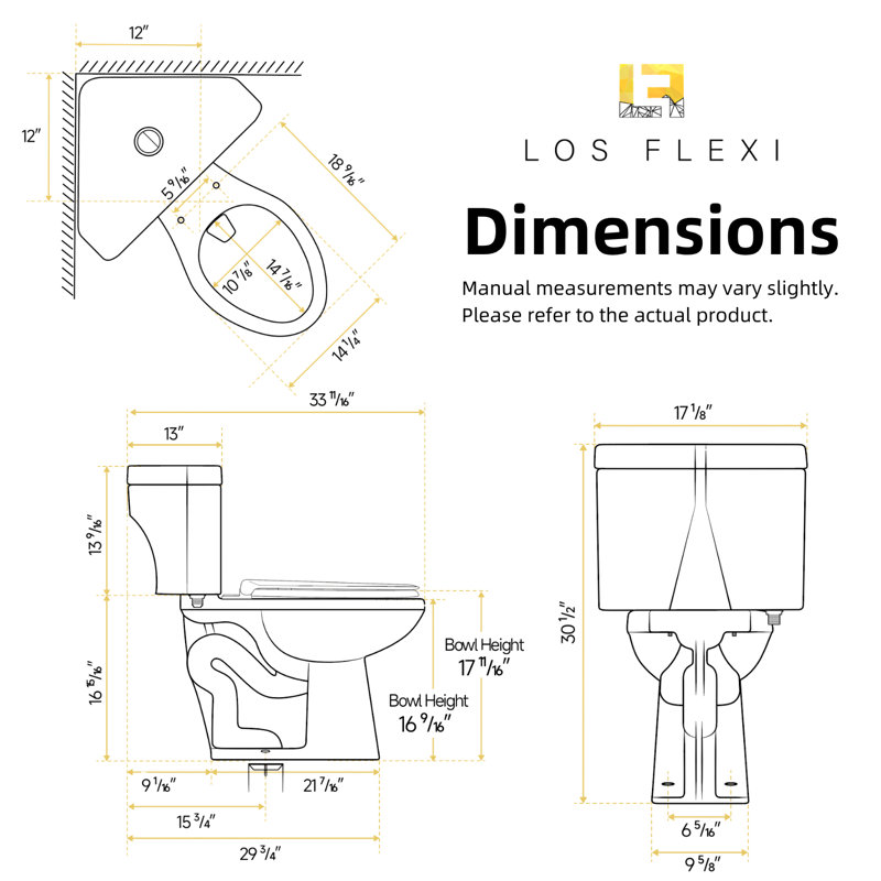Toilette en coin Los Flexi Compact
