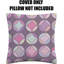 Indoor / Outdoor Geometric Purple Square Throw Pillow Cover-1451304296