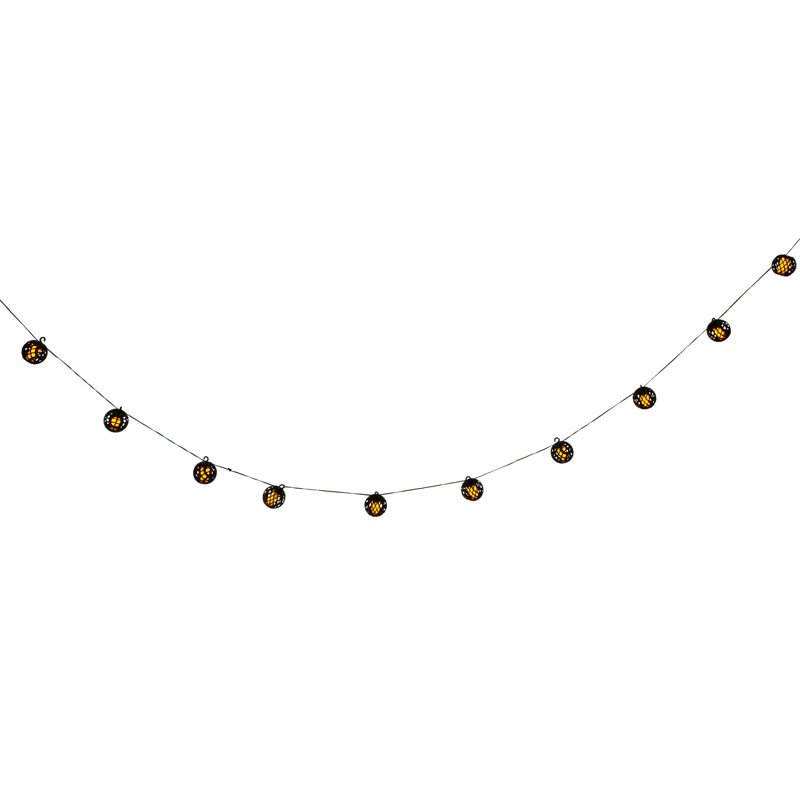 485cm LED Solar Powered 10 - Bulb Novelty String Light