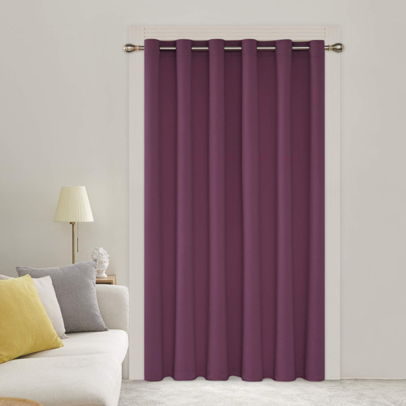 Cassandry Room Darkening Curtain Single Panel, 84" W x 100" L, Turquoise