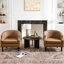 Ensemble de 2 fauteuils club en similicuir touffeté large Oscar
