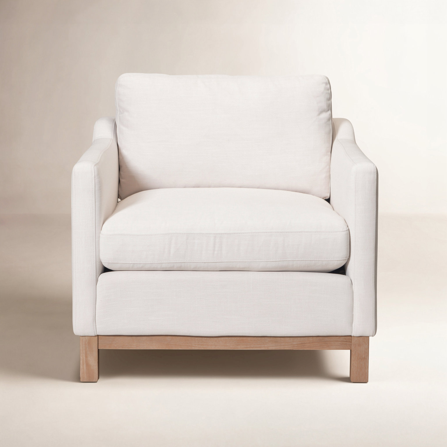 Down Filled Armchair with Ottoman, Cloud