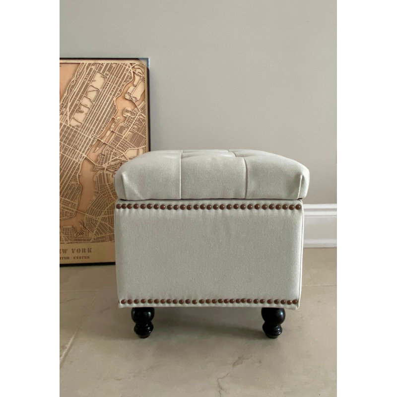 Repose-pieds SEAT4U Beckmann, 100% polyester blanc givré
