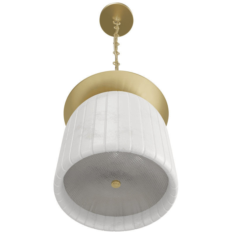 Luminaire suspendu Westwood Alabaster, Laiton brossé