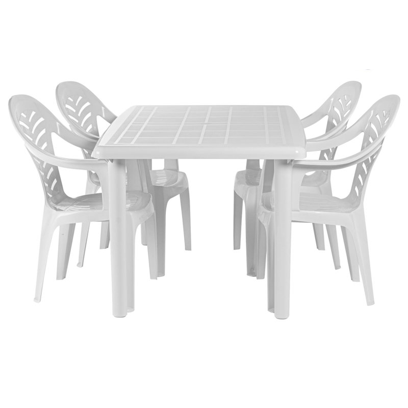 Resol - Olot 4 Seater Dining, White