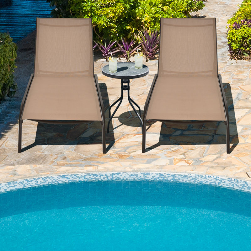 Outdoor Metal Chaise Lounge