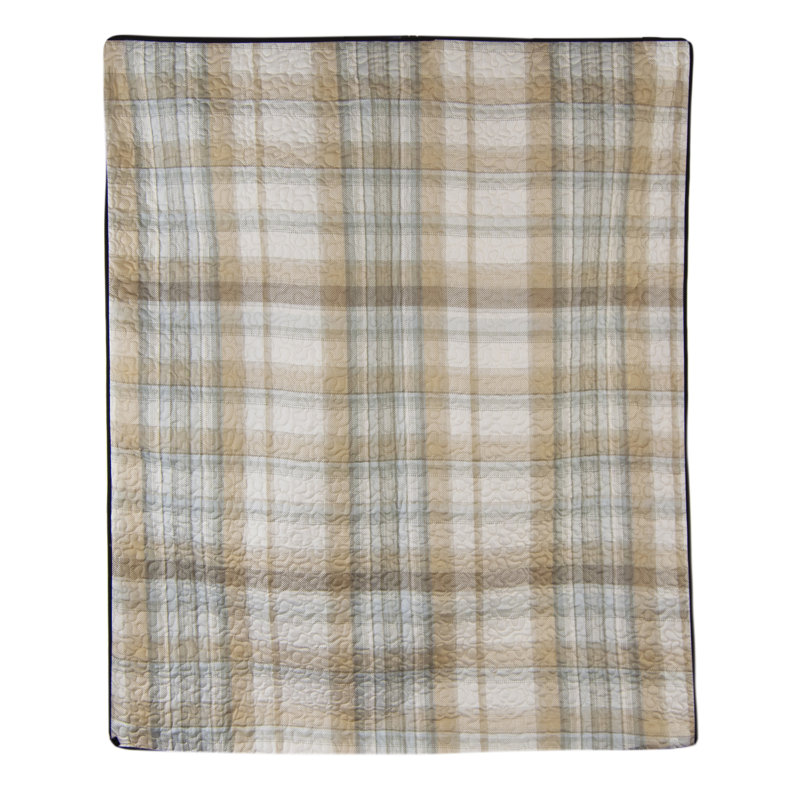 Rustic Multicolor Reversible Polyester Throw Blanket 50" x 60"