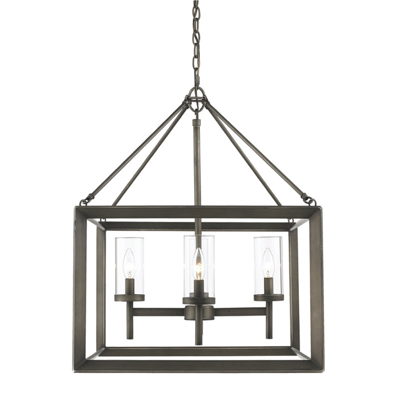 Averee 4 - Light Dimmable Chandelier, Gunmetal Bronze