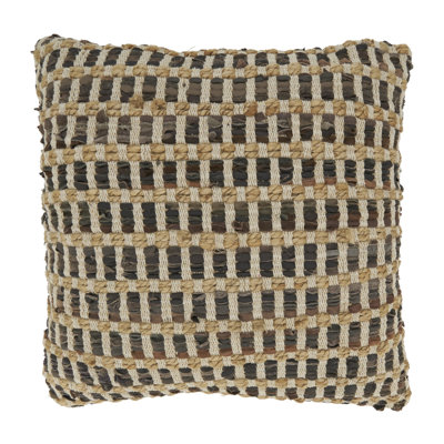 Aeryn Collection Jute Throw Pillow