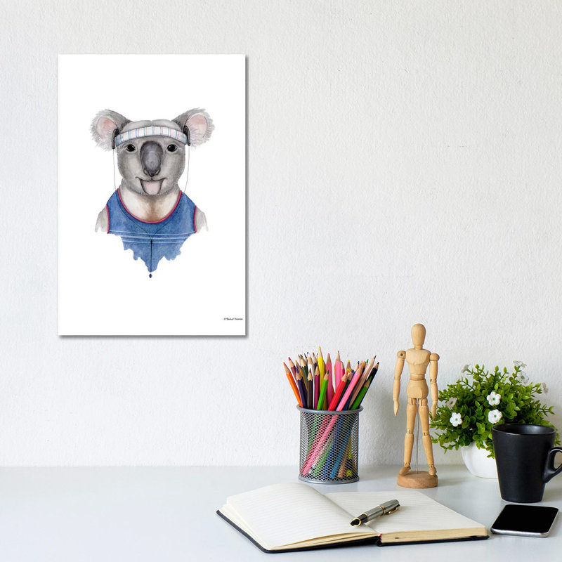 Kewl Koala by Rachel Nieman - Gallery-Wrapped Canvas Giclée on Canvas, Canvas, 20.32 cm H x 30.48 cm W